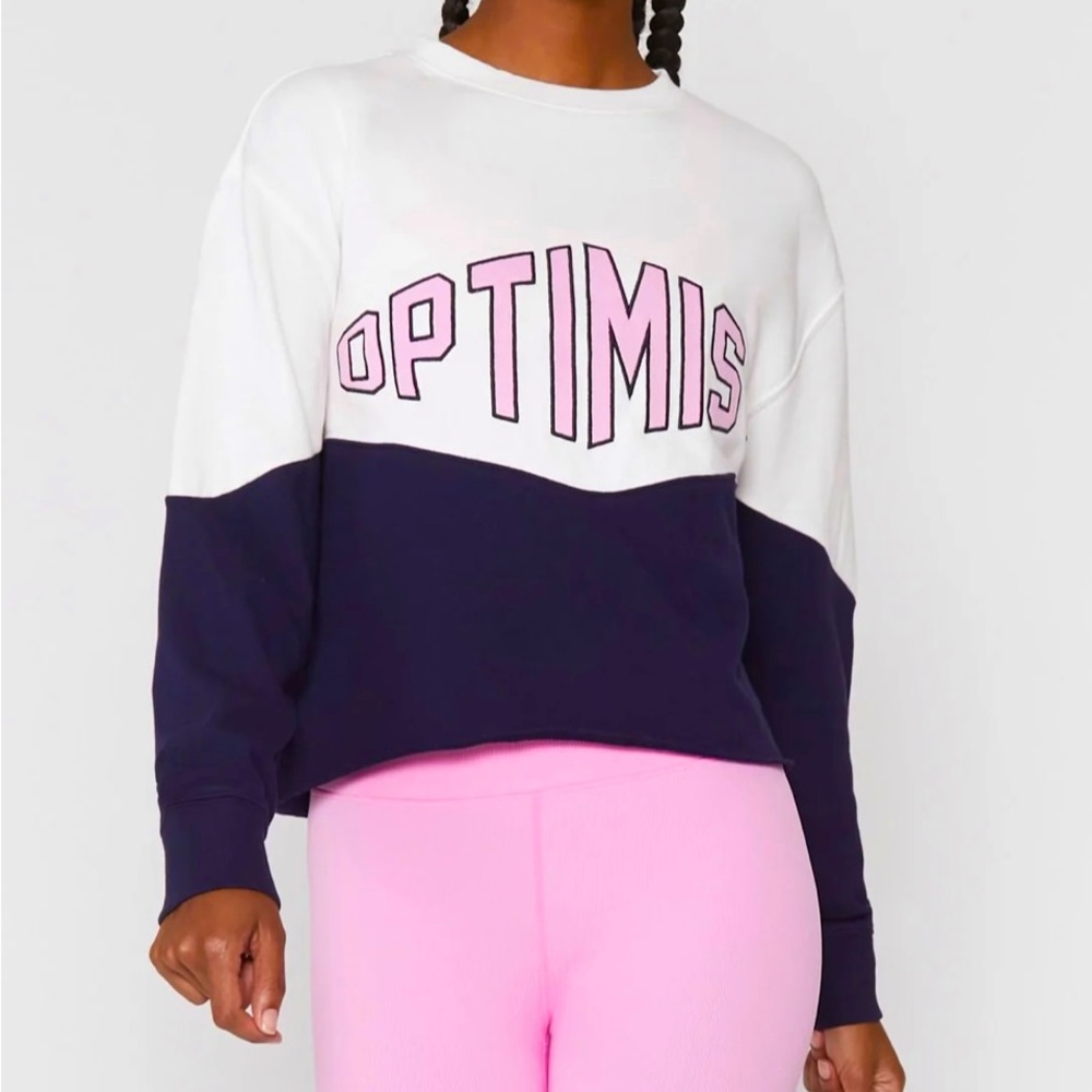 Spiritual Gangster Optimist Contrast Mazzy Sweatshirt S NWT